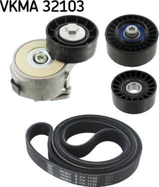 SKF VKMA 32103 - Поликлиновый ременный комплект onlydrive.pro