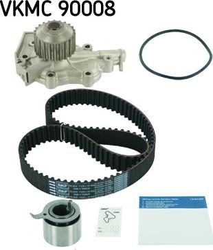 SKF VKMC 90008 - Водяной насос + комплект зубчатого ремня ГРМ onlydrive.pro