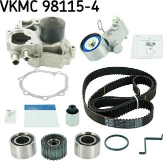 SKF VKMC 98115-4 - Ūdenssūknis + Zobsiksnas komplekts onlydrive.pro