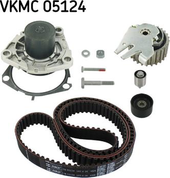 SKF VKMC 05124 - Vesipumppu + jakohihnasarja onlydrive.pro