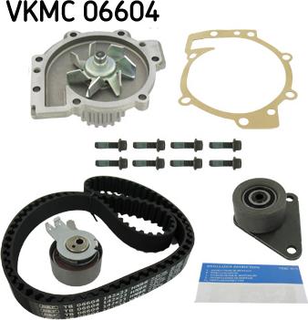 SKF VKMC 06604 - Veepump + hammasrihmakomplekt onlydrive.pro