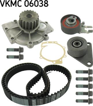 SKF VKMC 06038 - Veepump + hammasrihmakomplekt onlydrive.pro