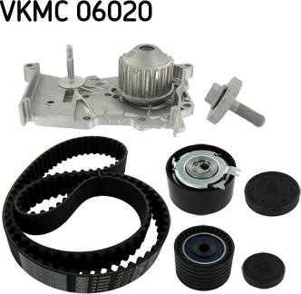 SKF VKMC 06020 - Ūdenssūknis + Zobsiksnas komplekts onlydrive.pro