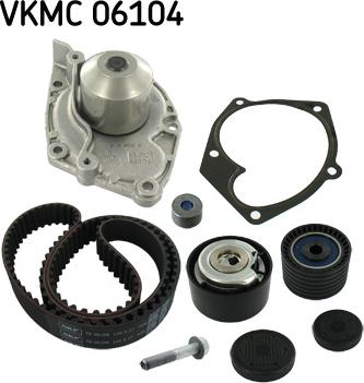 SKF VKMC 06104 - Водяной насос + комплект зубчатого ремня ГРМ onlydrive.pro