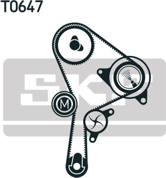 SKF VKMC 06127 - Water Pump & Timing Belt Set onlydrive.pro