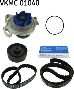 SKF VKMC 01040 - Vesipumppu + jakohihnasarja onlydrive.pro