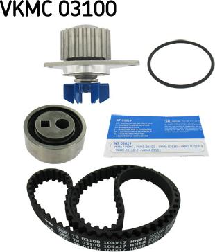 SKF VKMC 03100 - Veepump + hammasrihmakomplekt onlydrive.pro