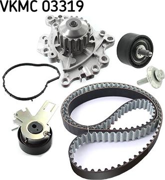 SKF VKMC 03319 - Vesipumppu + jakohihnasarja onlydrive.pro