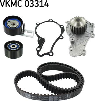 SKF VKMC 03314 - Vesipumppu + jakohihnasarja onlydrive.pro