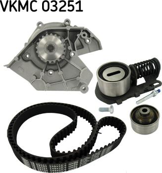 SKF VKMC 03251 - Vesipumppu + jakohihnasarja onlydrive.pro