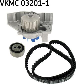 SKF VKMC 03201-1 - Vesipumppu + jakohihnasarja onlydrive.pro