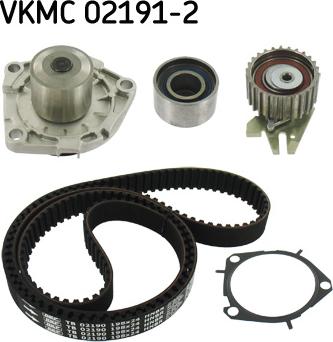 SKF VKMC 02191-2 - Vesipumppu + jakohihnasarja onlydrive.pro