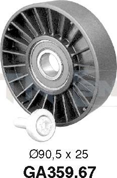 SNR GA359.67 - Pulley, v-ribbed belt onlydrive.pro