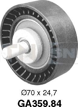 SNR GA359.84 - Pulley, v-ribbed belt onlydrive.pro