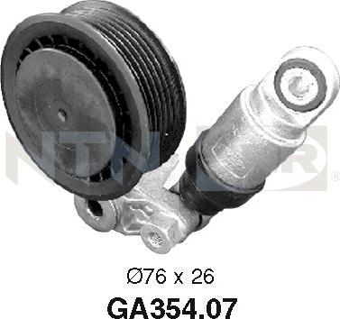 SNR GA354.07 - Pulley, v-ribbed belt onlydrive.pro