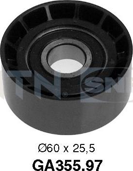 SNR GA355.97 - Pulley, v-ribbed belt onlydrive.pro