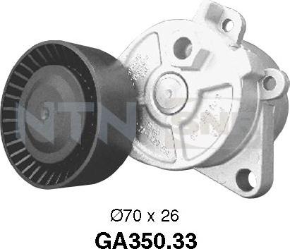 SNR GA350.33 - Pulley, v-ribbed belt onlydrive.pro