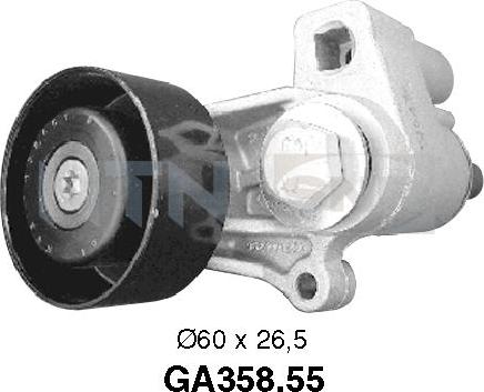 SNR GA358.55 - Pulley, v-ribbed belt onlydrive.pro