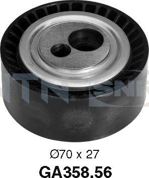 SNR GA358.56 - Pulley, v-ribbed belt onlydrive.pro