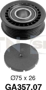 SNR GA357.07 - Pulley, v-ribbed belt onlydrive.pro