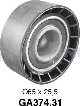 SNR GA374.31 - Pulley, v-ribbed belt onlydrive.pro