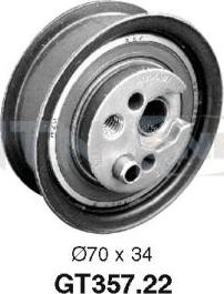 SNR GT357.22 - Tensioner Pulley, timing belt onlydrive.pro