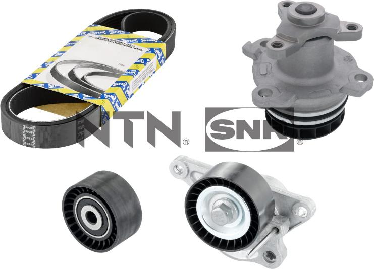 SNR KAP855.180 - Water Pump + V-Ribbed Belt Set onlydrive.pro