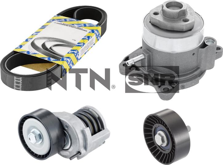 SNR KAP857.500 - Water Pump + V-Ribbed Belt Set onlydrive.pro