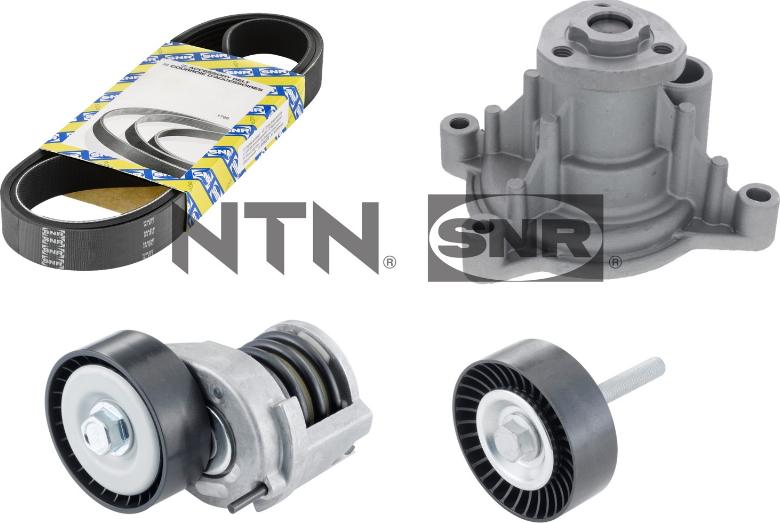 SNR KAP857.141 - Water Pump + V-Ribbed Belt Set onlydrive.pro