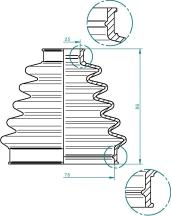 Spidan 190968 - Bellow, drive shaft onlydrive.pro