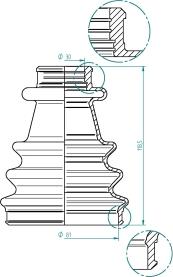 Spidan 190977 - Bellow, drive shaft onlydrive.pro