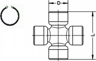 Spidan U 180 - Joint, steering column onlydrive.pro