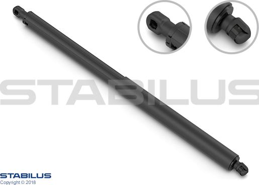 STABILUS 432618 - Gāzes atspere, Bagāžas / Kravas nodalījuma vāks onlydrive.pro