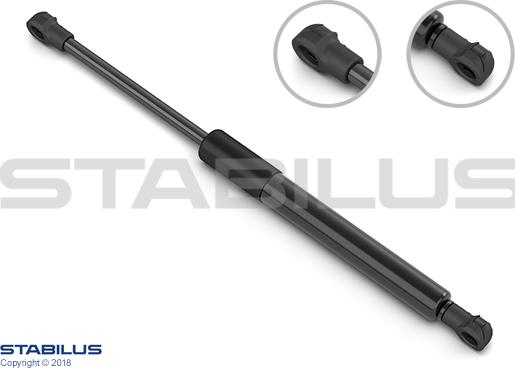 STABILUS 512182 - Gāzes atspere, Bagāžas / Kravas nodalījuma vāks onlydrive.pro