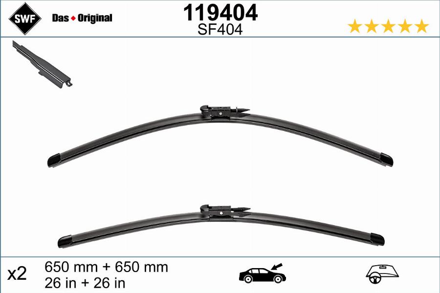 SWF 119404 - Wiper Blade onlydrive.pro