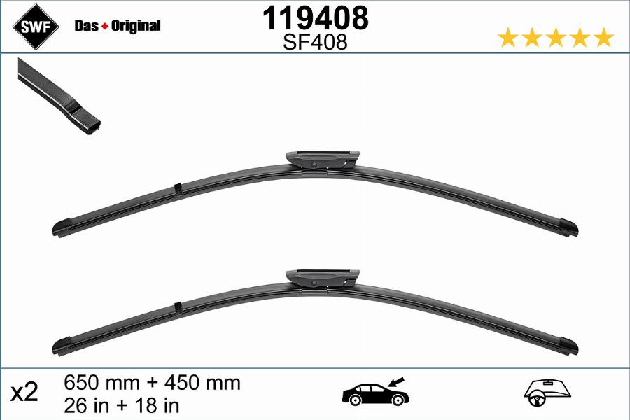 SWF 119408 - Wiper Blade onlydrive.pro