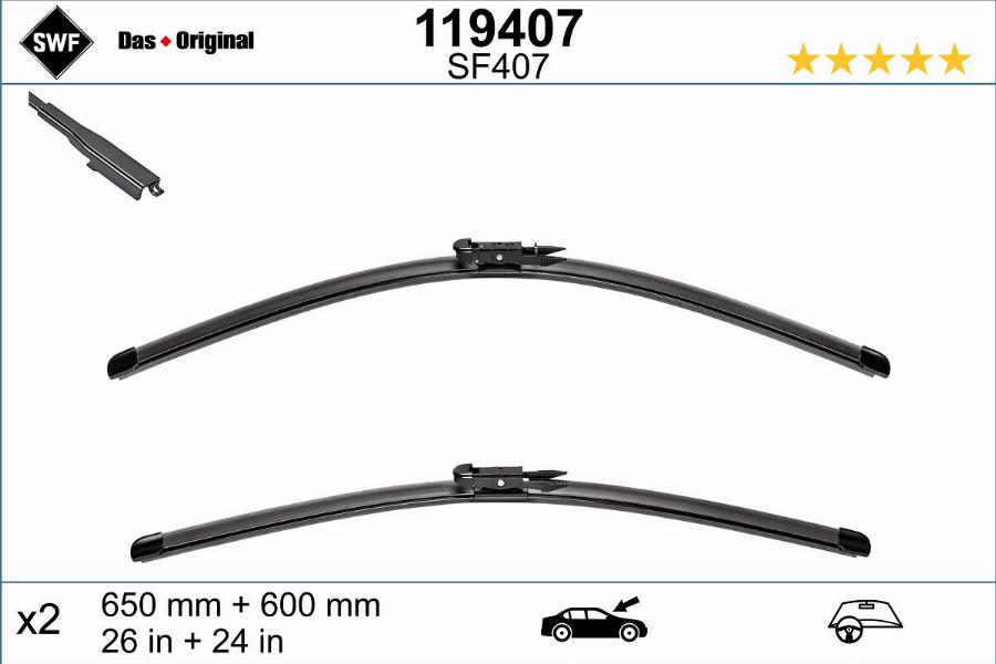 SWF 119407 - Wiper Blade onlydrive.pro