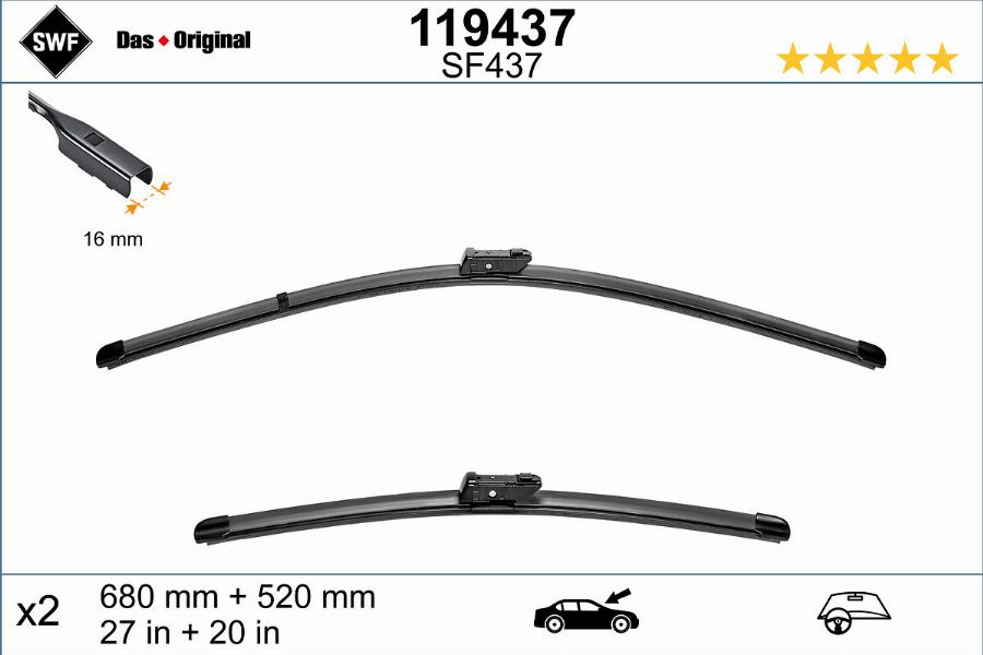 SWF 119437 - Wiper Blade onlydrive.pro