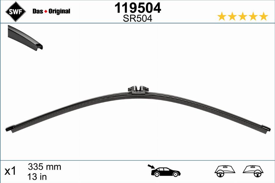 SWF 119504 - Wiper Blade onlydrive.pro