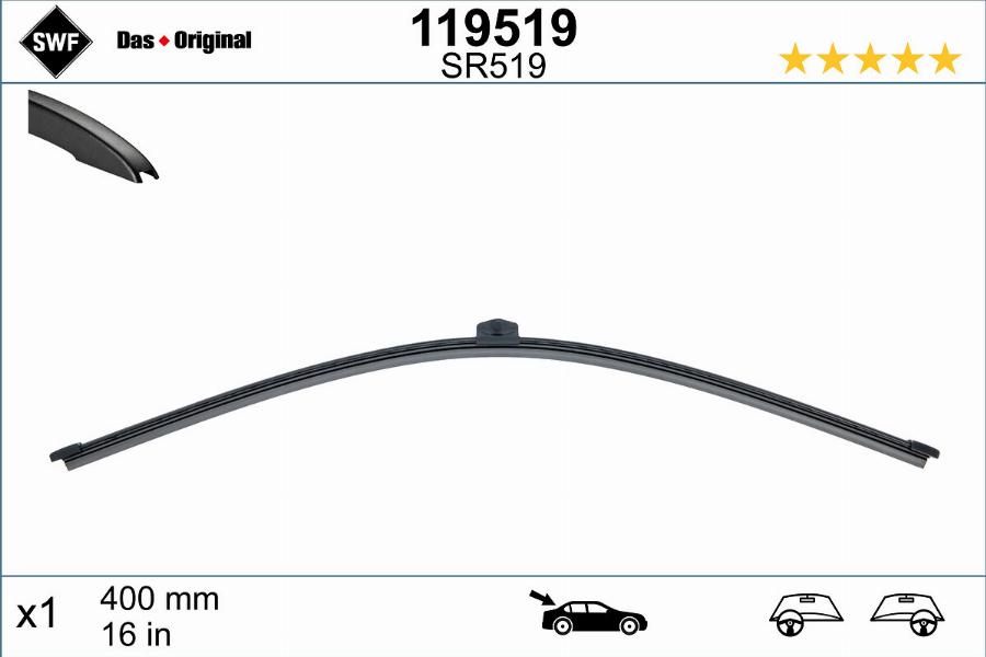 SWF 119519 - Wiper Blade onlydrive.pro