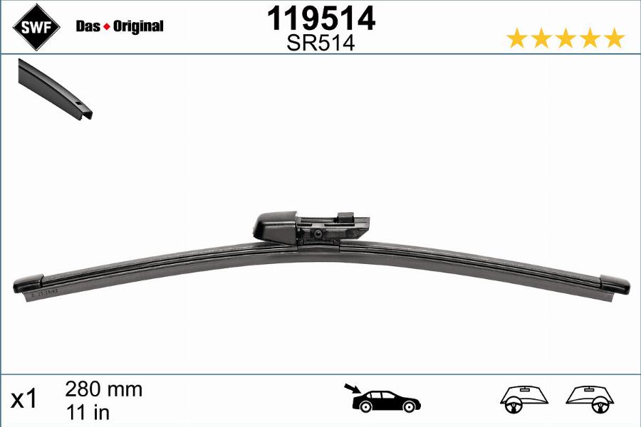 SWF 119514 - Wiper Blade onlydrive.pro