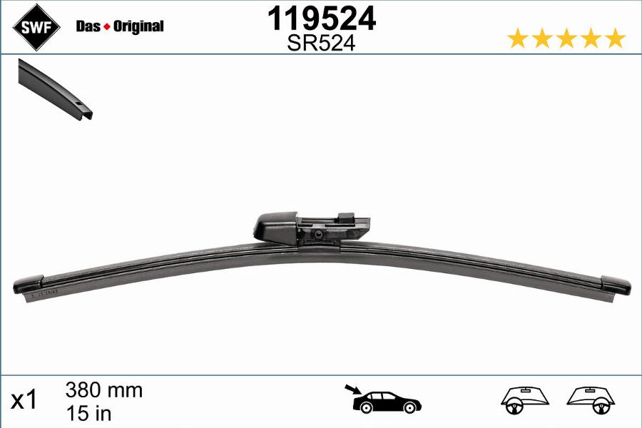 SWF 119524 - Wiper Blade onlydrive.pro