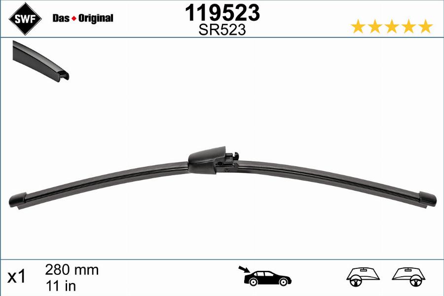 SWF 119523 - Wiper Blade onlydrive.pro