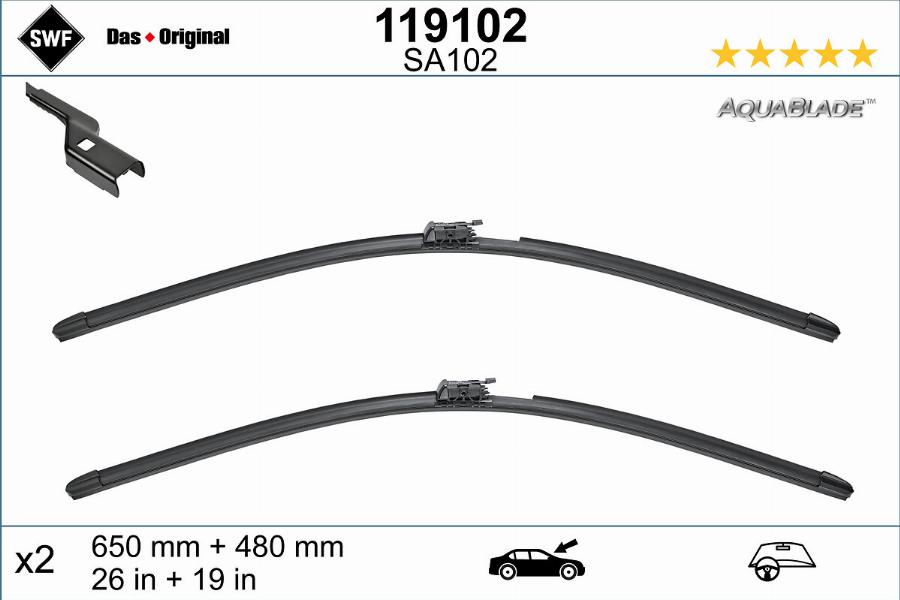 SWF 119102 - Wiper Blade onlydrive.pro