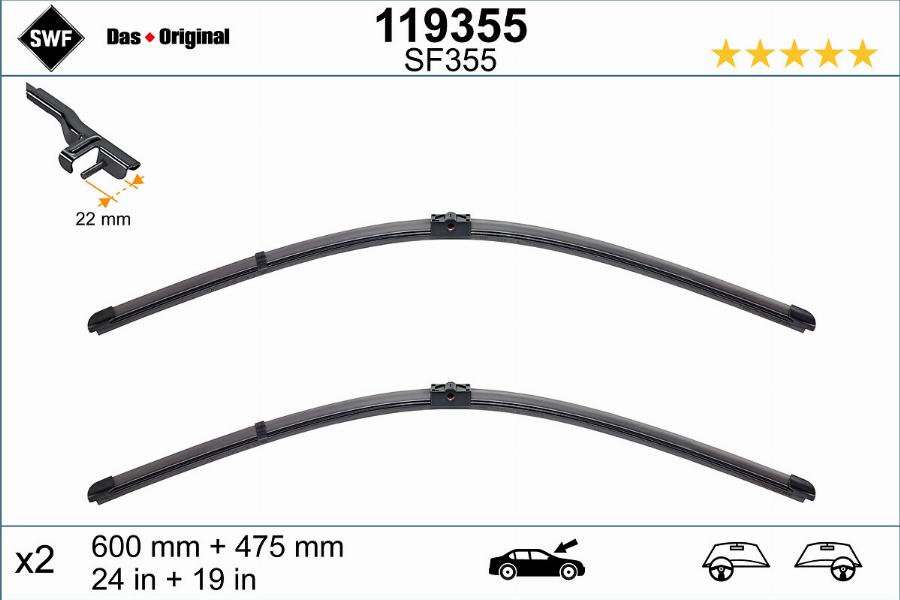 SWF 119355 - Wiper Blade onlydrive.pro