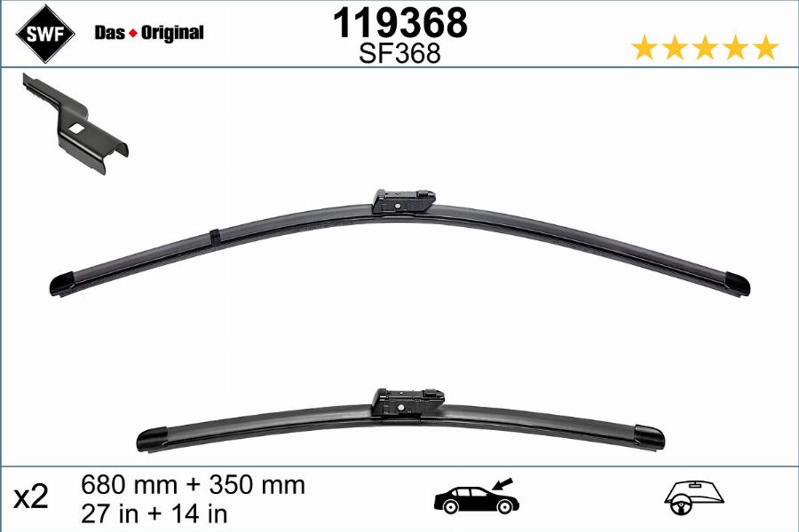 SWF 119368 - Wiper Blade onlydrive.pro