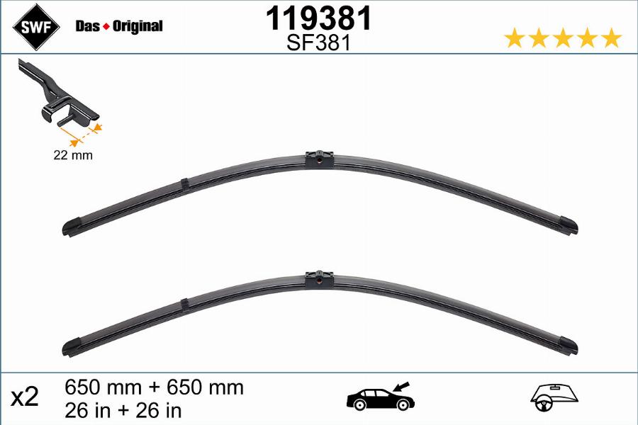 SWF 119381 - Wiper Blade onlydrive.pro