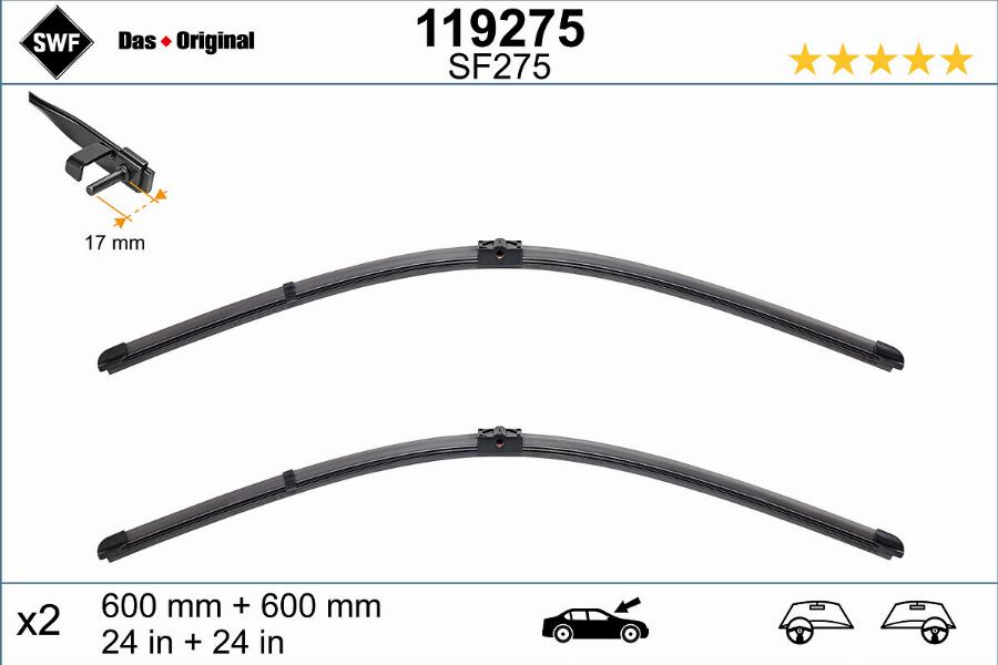 SWF 119275 - Wiper Blade onlydrive.pro