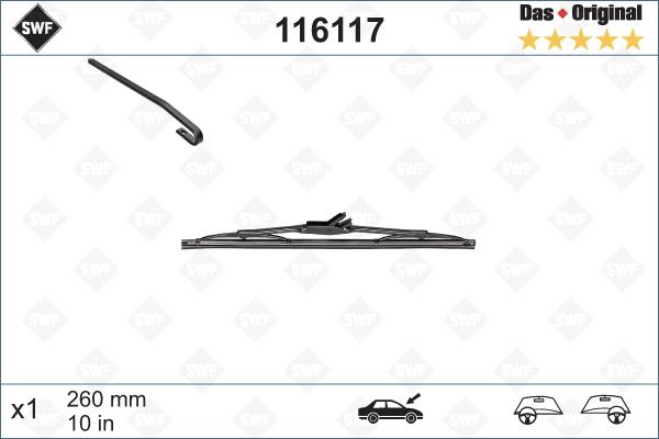 SWF 116117 - Wiper Blade onlydrive.pro