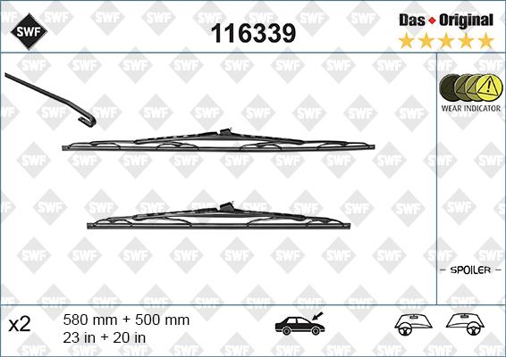 SWF 116339 - Wiper Blade onlydrive.pro